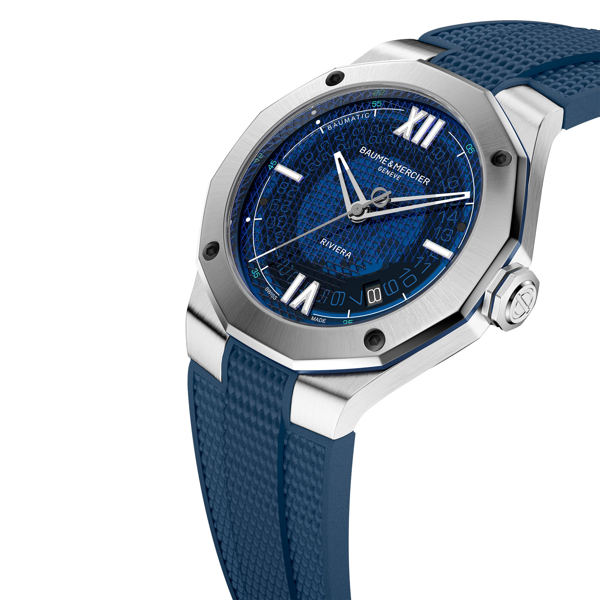 Baume Mercier Men s Watch Riviera Automatic 42mm Steel